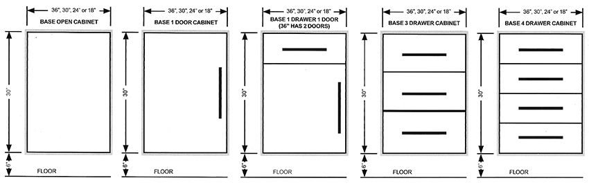 custom garage cabinet dimensions
