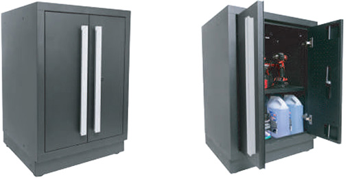 CrownWall Metal Garage Cabinet 2-door base configuration