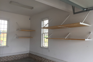 Rhino Shelf storage solutions for your garage wall in Seattle